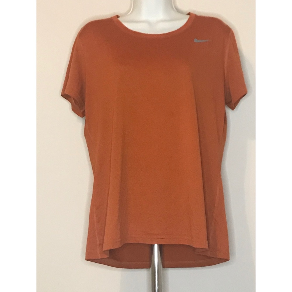 NIKE LARGE MENS DRYFIT BROWN TSHIRT